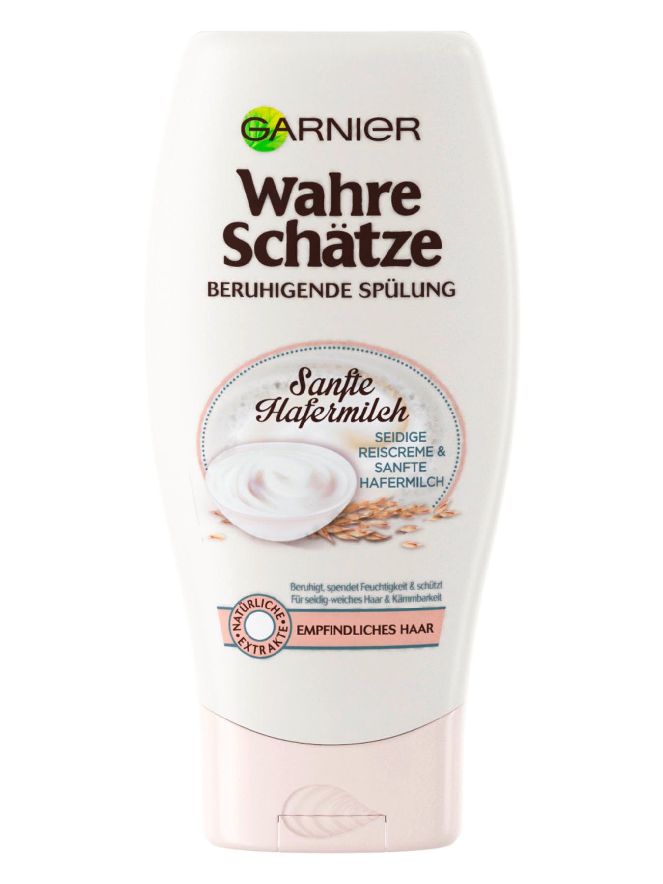 Beruhigende-Spuelung-Wahre-Schaetze-Sanfte-Hafermilch-250ml-Vorderseite-Garnier-Deutschland-gross